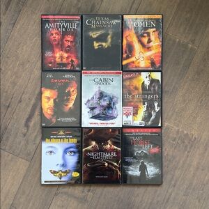 Horror DVD Lot - Classic Thriller Collection